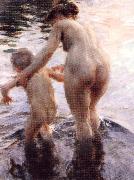 Anders Zorn En premiar (A premiere) oil